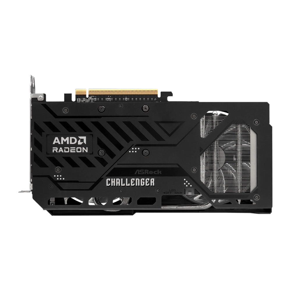 Asrock Graphic Card AMD Radeon RX 9060 XT Challenger 16GB DDR6 OC Dual Fan view 3